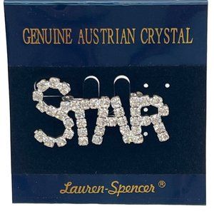 NWT Genuine Austrian Crystal "STAR" Fashion Jewelry Pin